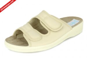 Adanex 28925 BEŻOWE klapki damskie