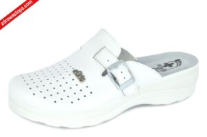 Befado 157D004 BIAŁY klapki damskie