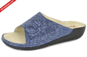 Berkemann 01463-385 BLAU FLOWERS klapki damskie