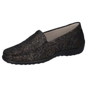 Waldlaufer 640004 134 001 SCHWARZ półbuty damskie