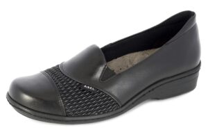 Axel 1370 CZARNY ELASTICO półbuty damskie