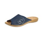 Befado 254D145 GRANAT klapki damskie