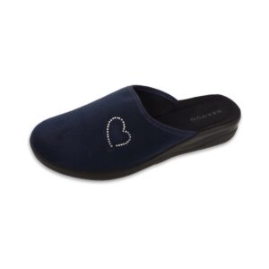 Befado 551D014 GRANATOWY klapki damskie