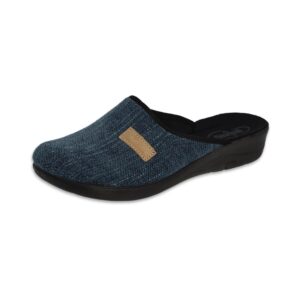 Befado 552D021 NIEBIESKI klapki damskie