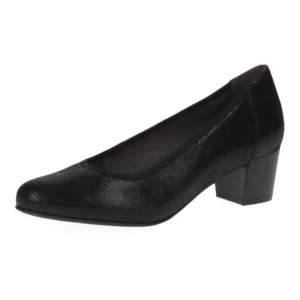 Caprice 22308-41 010 BLACK REPTILE czółenka damskie