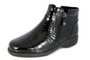 Caprice 25460-45 014 BLACK CROCO botki damskie