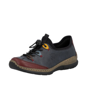 Rieker N3271-35 BLAU KOMBI półbuty damskie