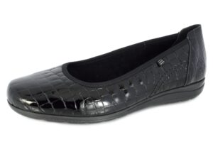 Rieker L9350-01 SCHWARZ baleriny damskie