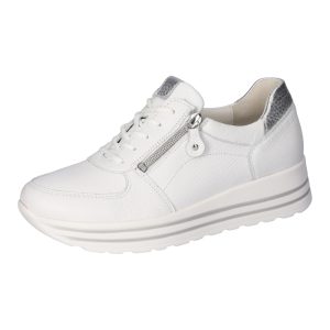 Waldlaufer 758009 200 150 WEISS SILBER półbuty damskie