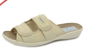 Adanex 17660 BEŻOWE klapki damskie