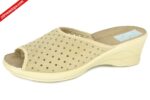 Adanex 17693 BEŻOWE klapki damskie
