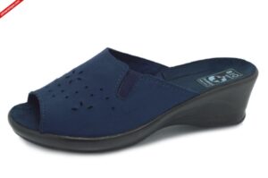 Adanex 22898 GRANATOWE klapki damskie