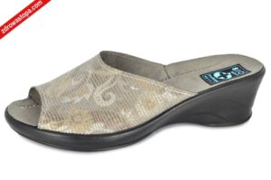 Adanex 24636 SZARE klapki damskie