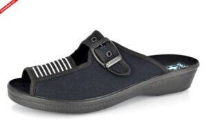 Adanex 109/2DD-33 CZARNE klapki damskie