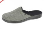 Befado 089M410 SZARY W KRATE klapki męskie