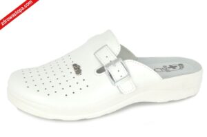 Befado 157M104 BIAŁY klapki męskie