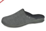 Befado 548M016 SZARY W KRATKE klapki męskie