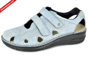 Berkemann 03100-535 WASHED JEANS sandały damskie