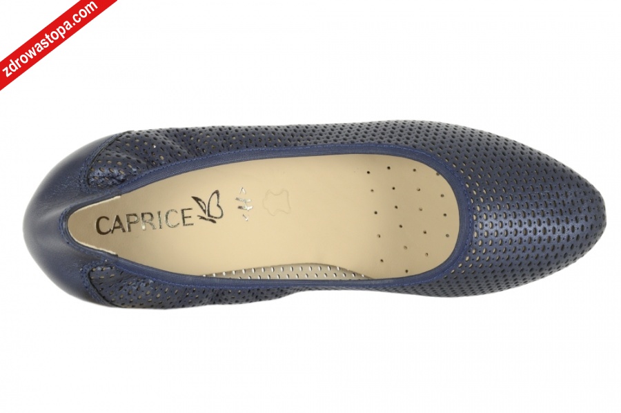 Caprice 22501-42 807 NAVY PERLATO czółenka damskie 4 Caprice 22501-42 807 NAVY PERLATO czółenka damskie - obrazek 4