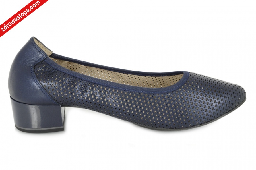 Caprice 22501-42 807 NAVY PERLATO czółenka damskie 3 Caprice 22501-42 807 NAVY PERLATO czółenka damskie - obrazek 3