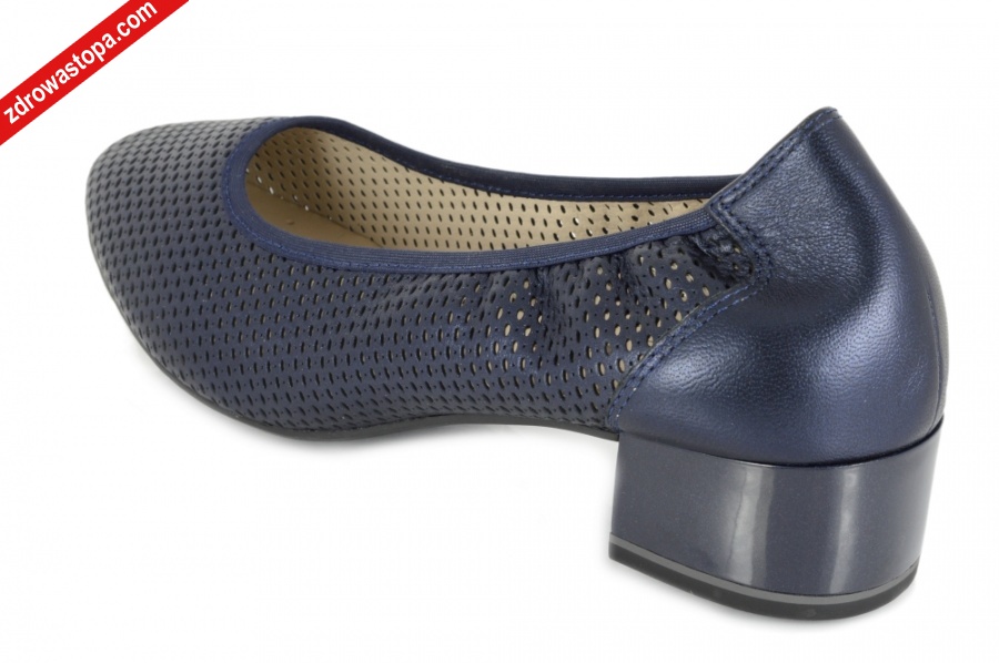 Caprice 22501-42 807 NAVY PERLATO czółenka damskie 2 Caprice 22501-42 807 NAVY PERLATO czółenka damskie - obrazek 2