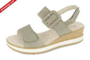 Caprice 28753-42 724 OLIVE NUBUC sandały damskie