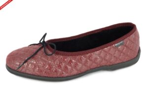 Fargeot BABOUCHKA BORDEAUX baleriny damskie