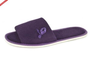 Frisco frotte fioletowe kapcie damskie