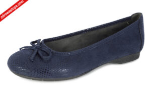 Jana 22164-41 818 NAVY STRUCTURE baleriny damskie