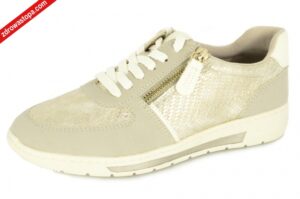 Jana 23776-44 929 GOLD MET STR półbuty damskie