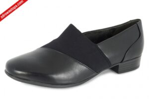 Jana 24269-42 001 BLACK półbuty damskie