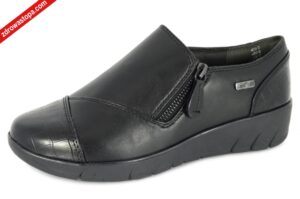 Jana 24660-29 055 BLACK SNAKE półbuty damskie