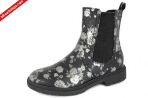 Jana 25361-43 005 BLACK FLOWER botki damskie