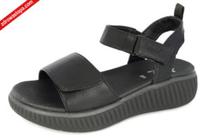 Jana 28765-44 001 BLACK sandały damskie