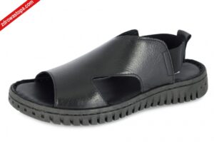 Manitu 910162-01 SCHWARZ sandały damskie