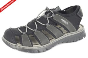 Rieker 26770-00 SCHWARZ sandały męskie