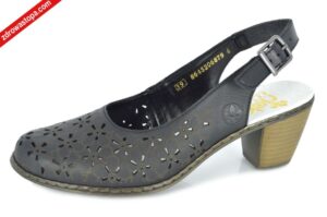 Rieker 40981-00 SCHWARZ sandały damskie