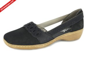 Rieker 41393-00 SCHWARZ półbuty damskie