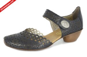 Rieker 43753-00 SCHWARZ sandały damskie