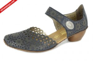 Rieker 43753-14 BLAU sandały damskie
