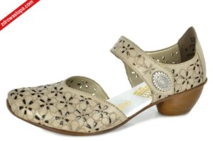 Rieker 43786-64 BEIGE sandały damskie