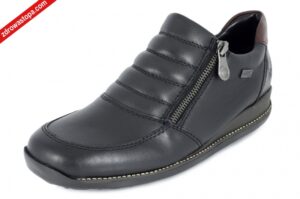 Rieker 44268-00 SCHWARZ półbuty damskie
