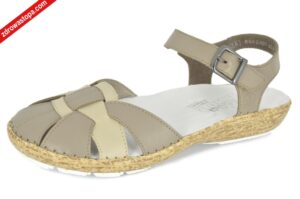 Rieker 44860-64 BEIGE KOMBI sandały damskie