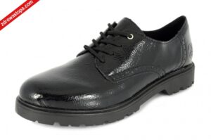 Rieker 45502-00 SCHWARZ półbuty damskie