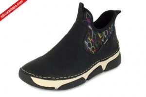 Rieker 45957-00 SCHWARZ botki damskie