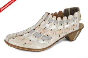 Rieker 46778-64 BEIGE KOMBI sandały damskie