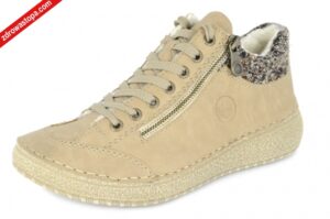 Rieker 50903-20 BEIGE półbuty damskie