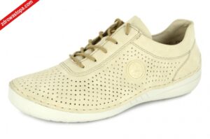 Rieker 52546-60 BEIGE półbuty damskie