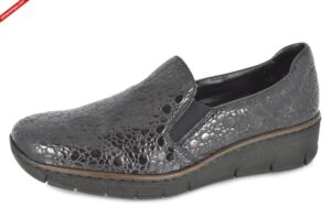 Rieker 53766-45 GRAU półbuty damskie