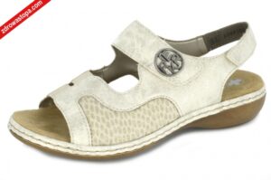 Rieker 65989-90 BEIGE sandały damskie